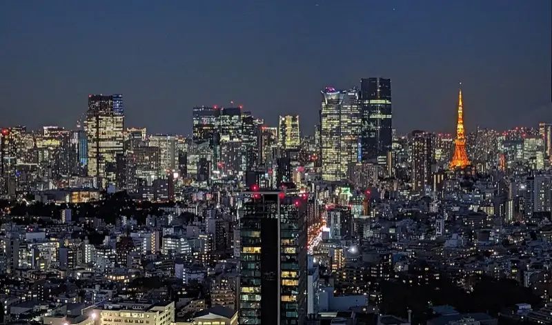 夜の東京の街並み(イメージ写真)